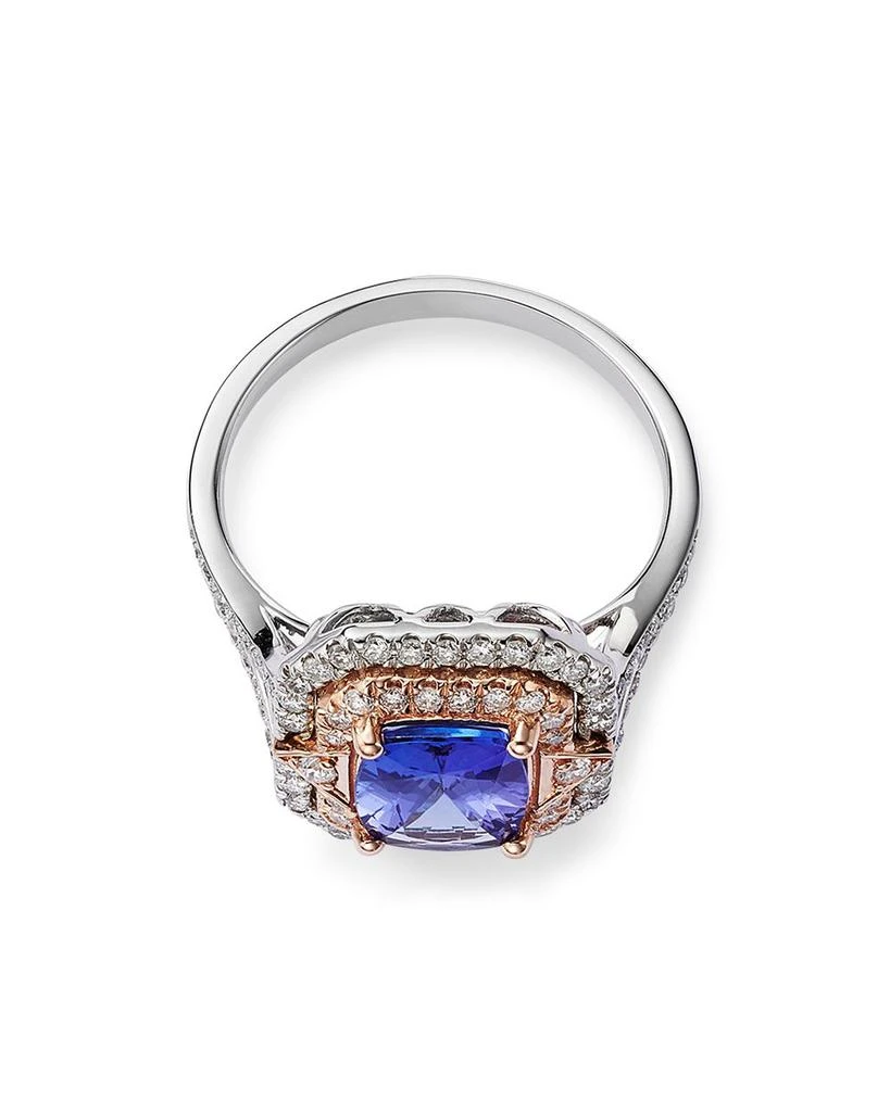 Bloomingdale's Fine Collection Tanzanite & Diamond Double Halo Ring in 14K Rose & White Gold - Exclusive 3