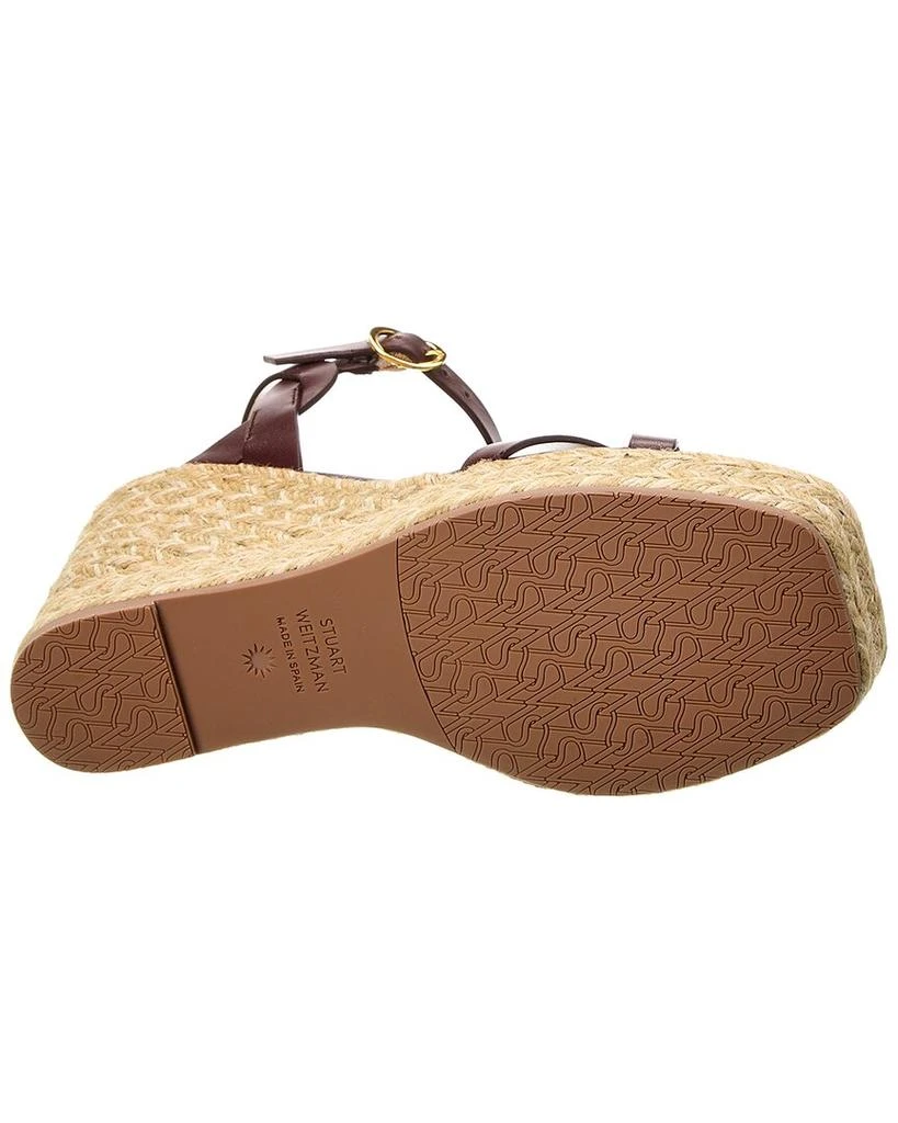 Stuart Weitzman Stuart Weitzman Braida Max Leather Wedge Espadrille 4