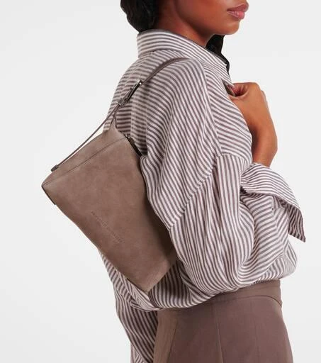 Brunello Cucinelli Duo Small suede shoulder bag 7
