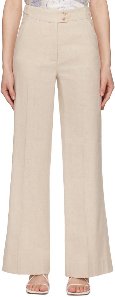 ボトムスその他 Loulou Studio Beige wool and cashmere trousers Loulou Studio Beige wool and cashmere trousers - Leggings