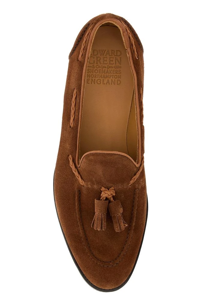 Edward Green Brown suede Belgravia loafers 4
