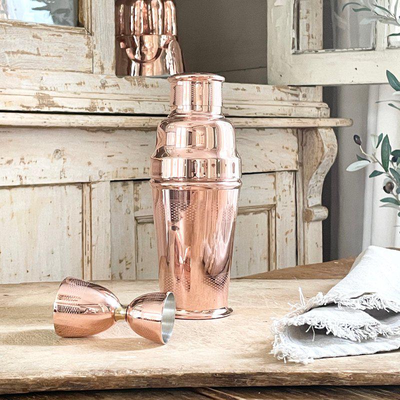 Coppermill Kitchen Vintage Inspired Cocktail Shaker & Jigger