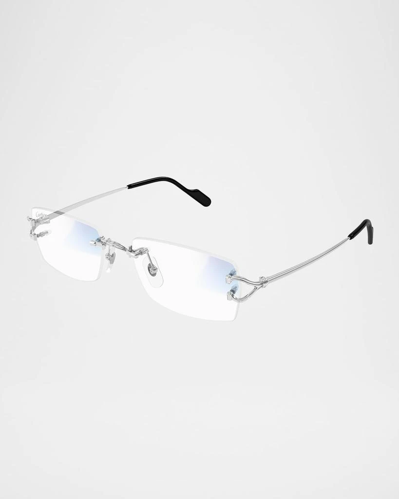 Cartier Men's Metal Rectangle Optical Frames 3
