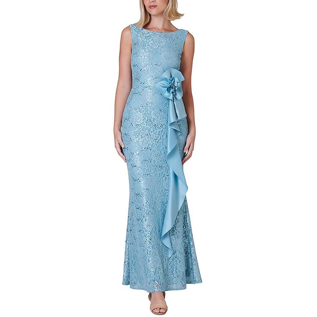 Jessica Howard Womens Sequined Lace Evening Dress 2
