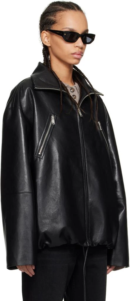 Nanushka Black Aiman Faux-Leather Jacket 2