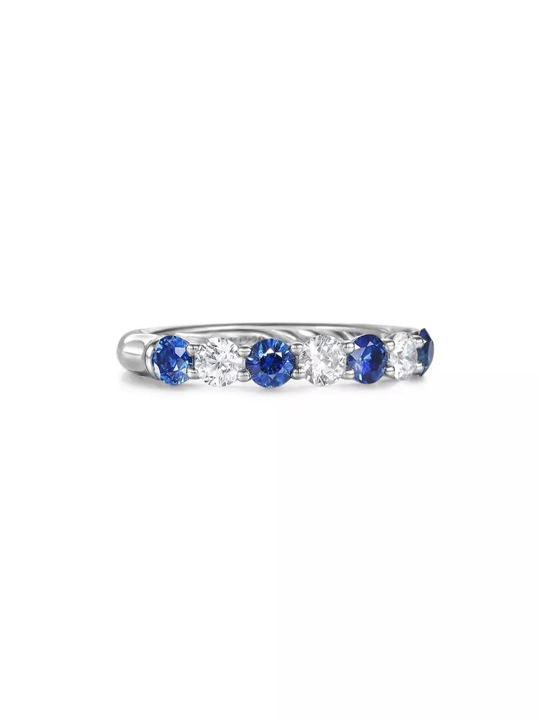 David Yurman DY Eden Partway Band Ring in Platinum 1