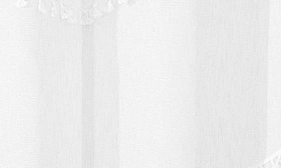 DAINTY HOME Tassel Trim Shower Curtain 7