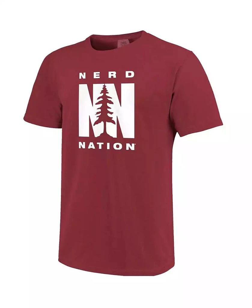Image One Men's Cardinal Stanford Cardinal Nerd Nation Comfort Color T-shirt 2