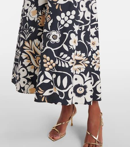 LA DOUBLE J Breakfast ruffled cotton poplin midi dress 5