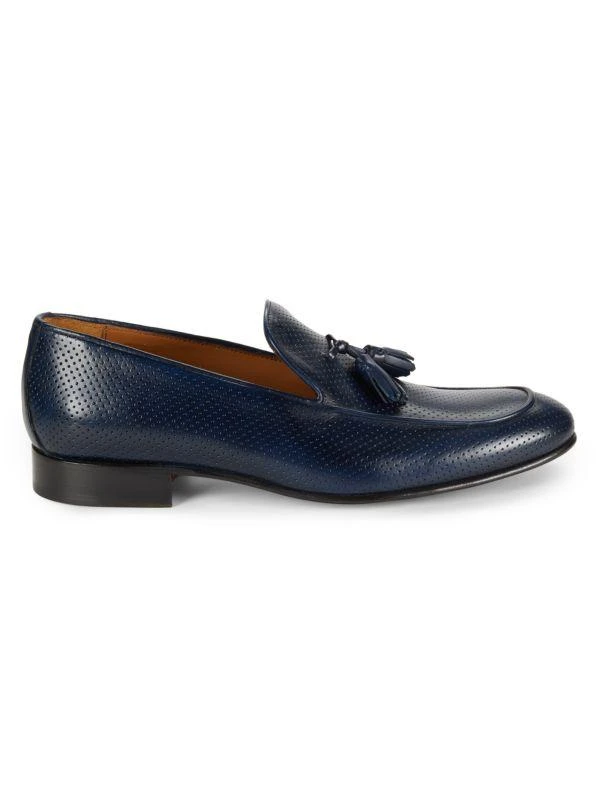 Tassel Perforated Leather Loafers – On Sale Now with Up to  display picture 1