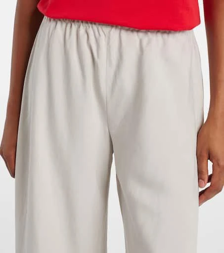 The Row Gala silk and linen wide-leg pants 4