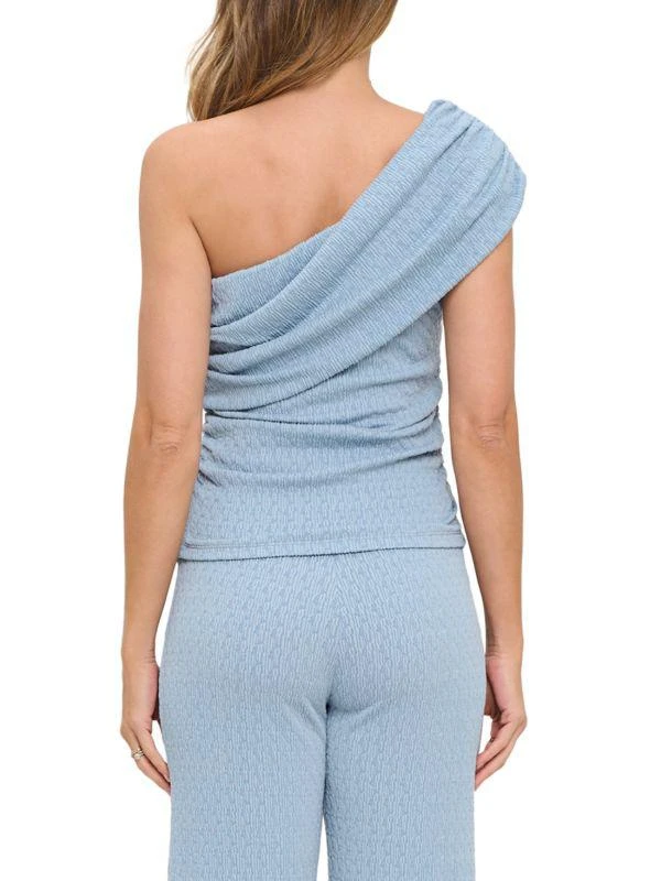 Renee C. Textured One-Shoulder Top 2