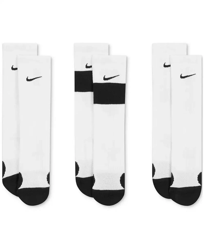 NIKE Big Kids Elite Basketball Crew Socks, Pack of 3 4