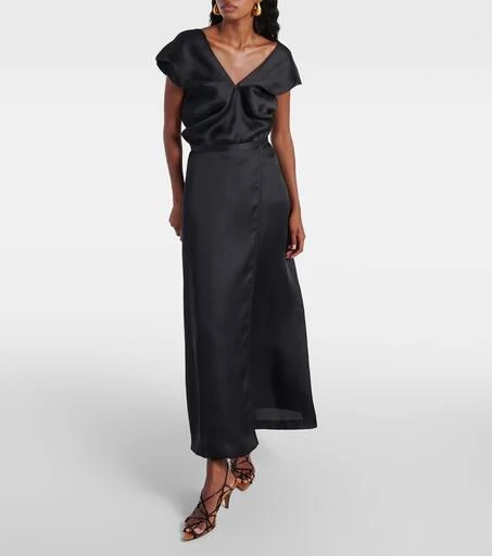 Khaite Ami silk satin top 2