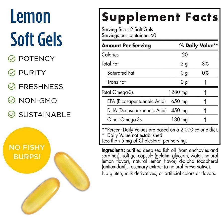 Nordic Naturals Ultimate Omega Soft Gels Lemon 4