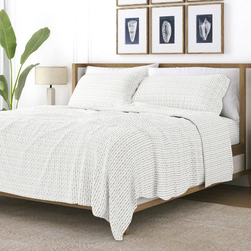 IENJOY HOME Beaded Arrows Sage Pattern Sheet Set Ultra Soft Microfiber Bedding 2