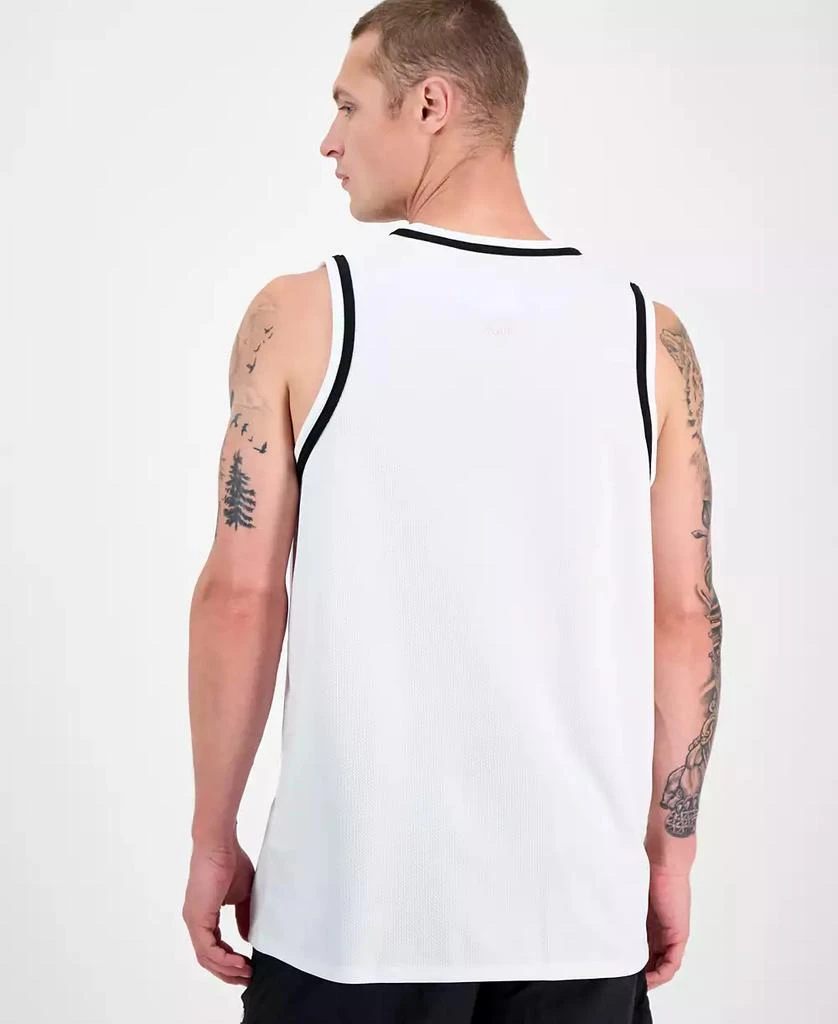 Hugo Boss Men's Miami Drapes Slim Fit Textured Graphic Tank 4