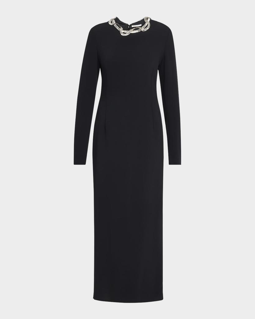 パーティードレス [The Row] Edmonia Dress in Cotton and Silk THE ROW Edmonia Short-Sleeve Cotton-Silk Midi Dress | Neiman