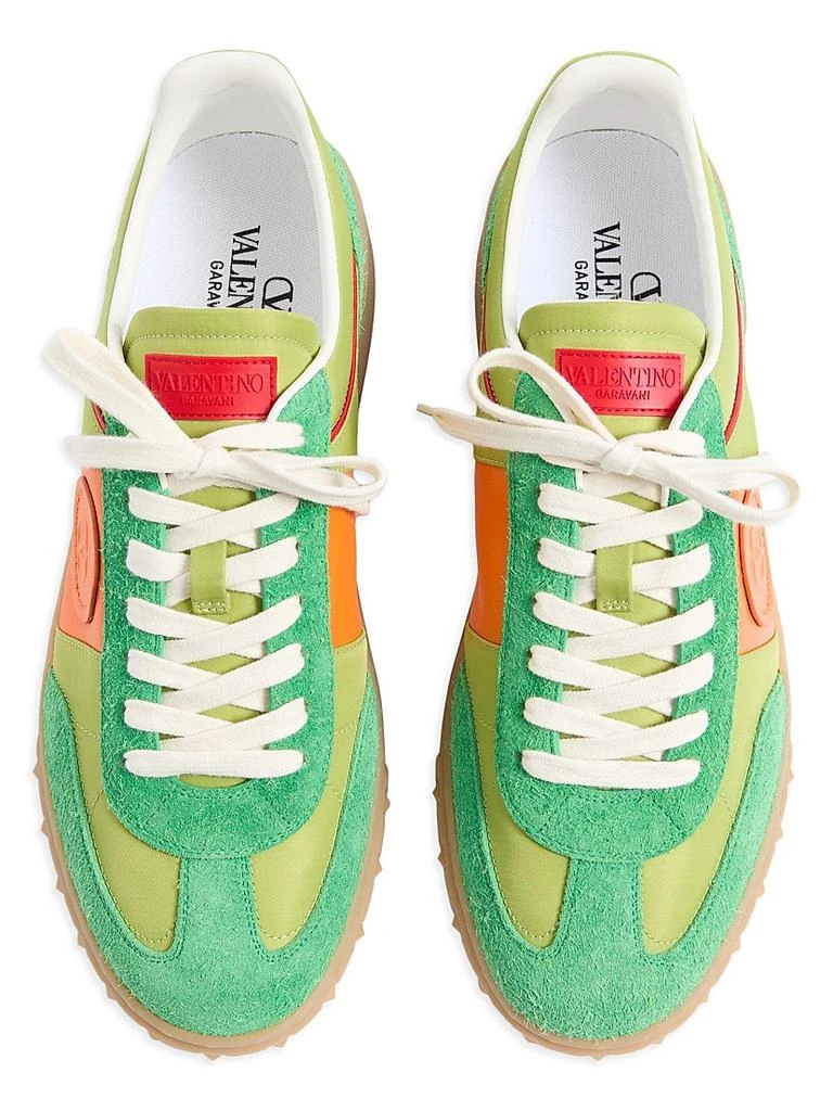 Valentino Upvillage Low Top Sneakers in Crust Leather and Nylon 4