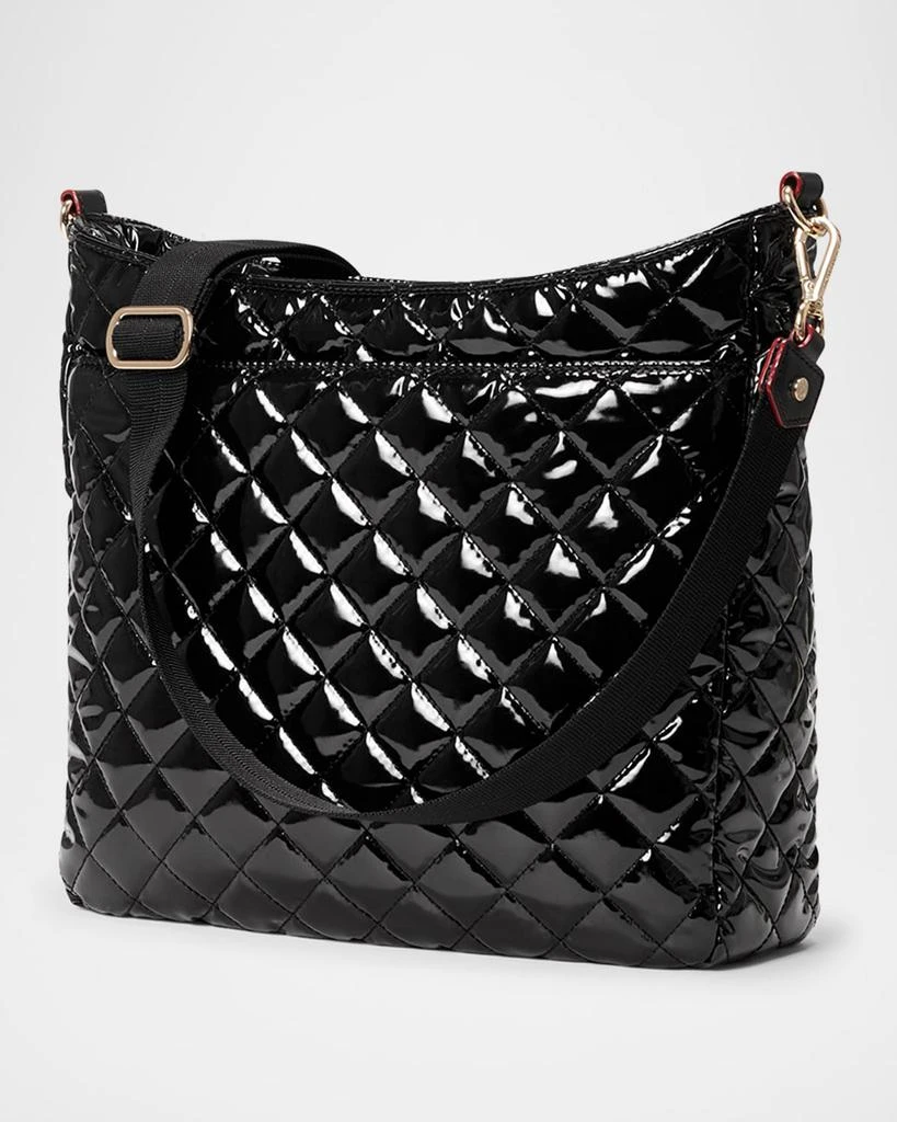 MZ Wallace Crosby Quilted Patent Leather Hobo Bag 3