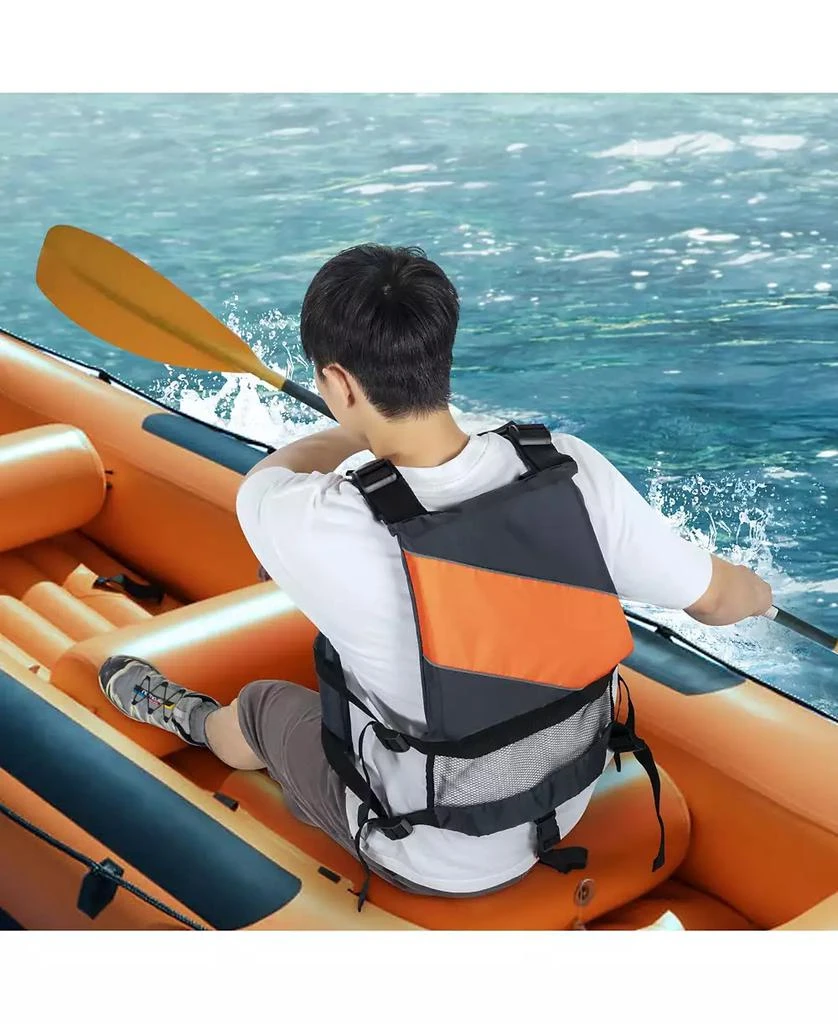 Mecale Life Vest for Watersports (PFD), Waterproof Nylon, 80N Buoyancy, Life Jacket for Fishing Kayaking Surfing, Men and Women 2