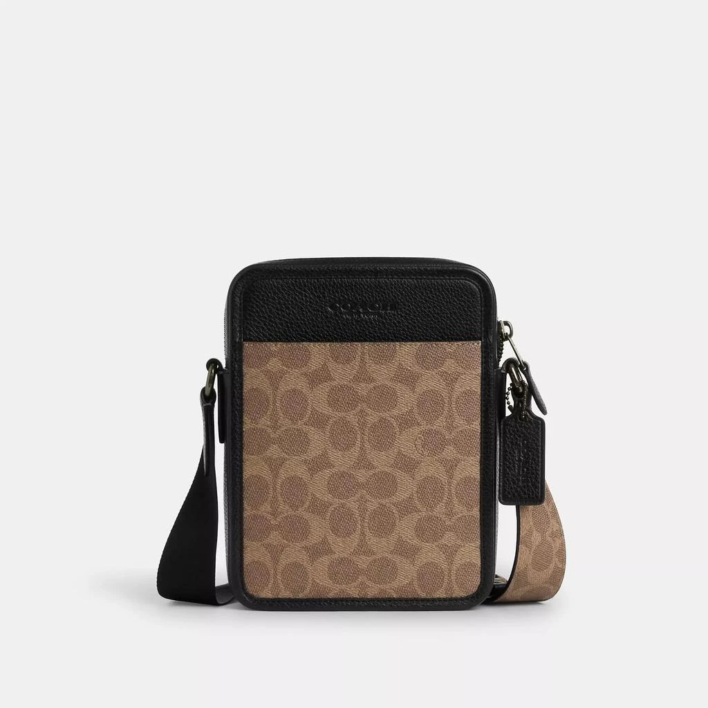 Sullivan Crossbody Bag In Signature Canvas (Qb/Walnut/Black) main image 1