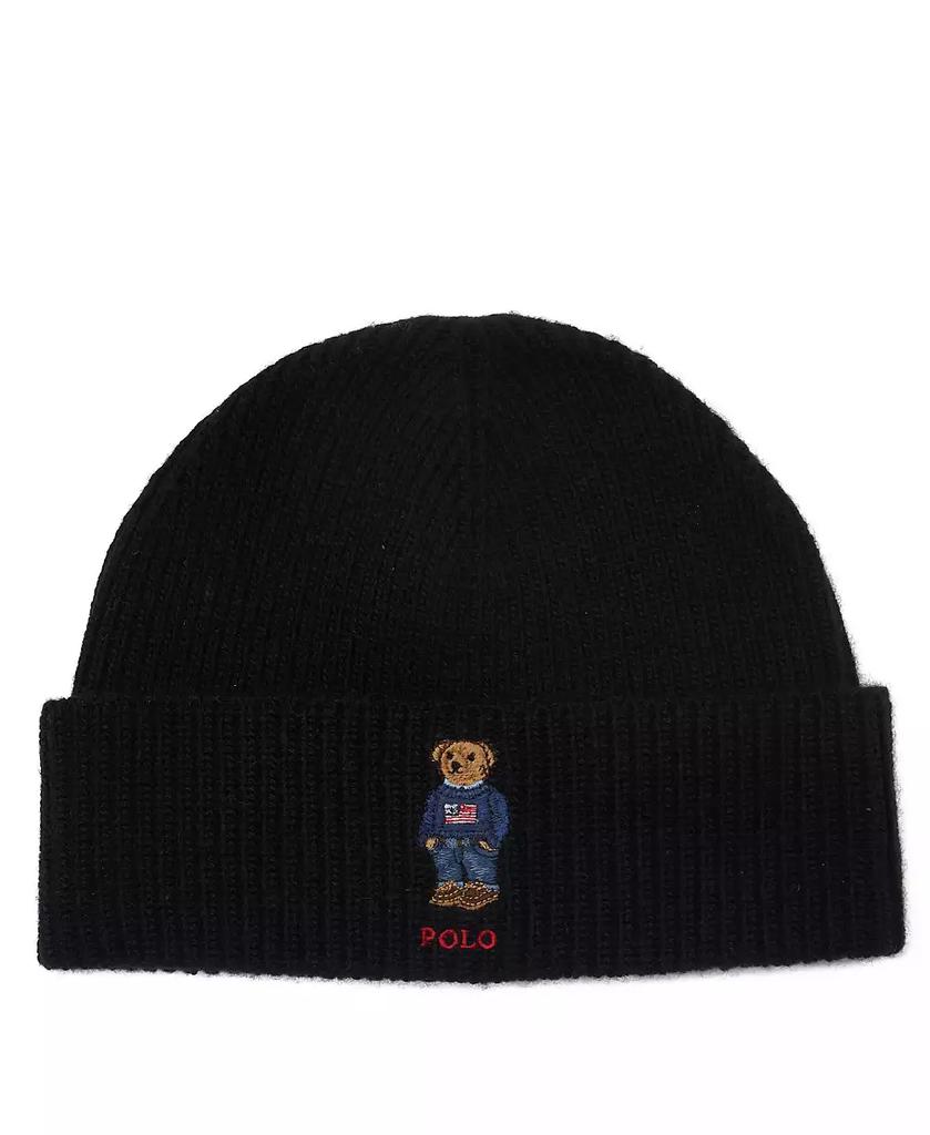 Ralph Lauren Men's Solid Flag Bear Beanie