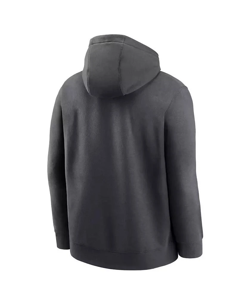 NIKE Men's Anthracite Cleveland Browns Club Logo Pullover Hoodie 3