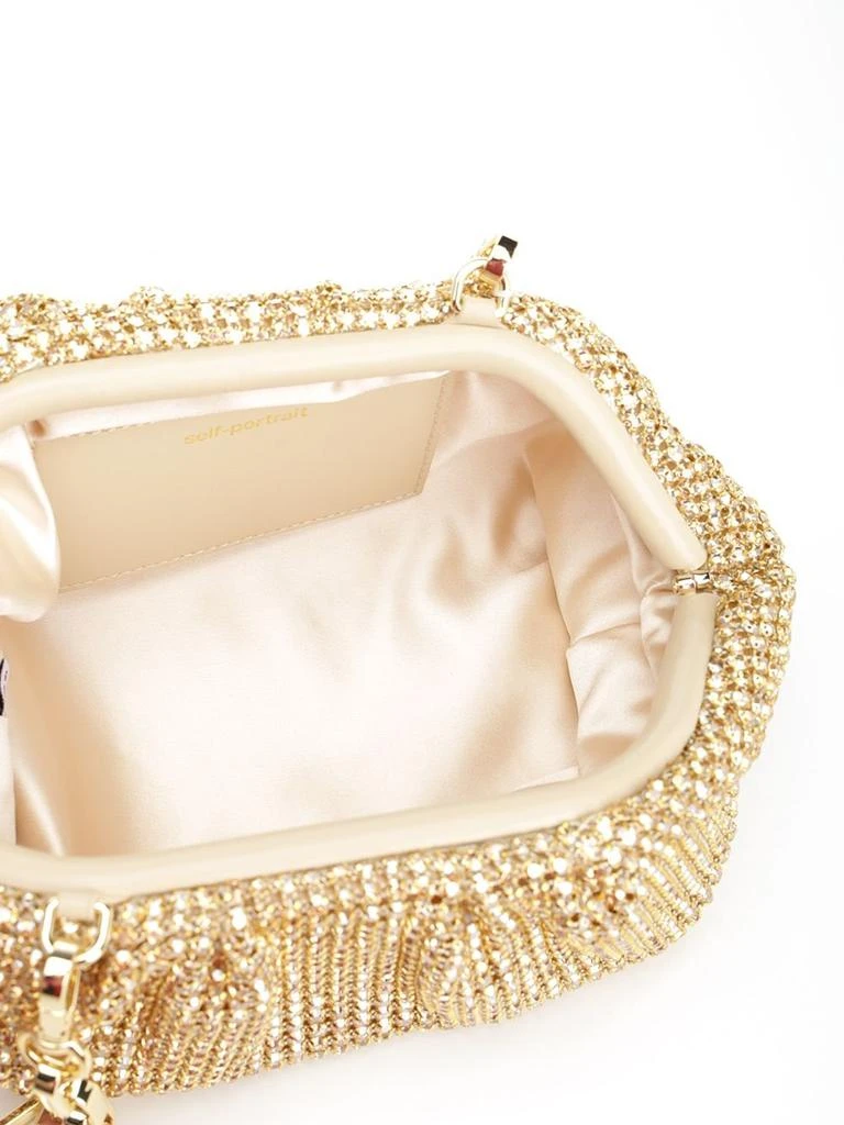 Self Portrait Self-Portrait Embellished Chainmail Clutch Bag 4