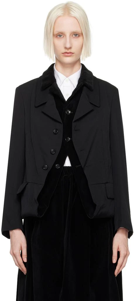 Comme des Garcons Black Layered Blazer 1