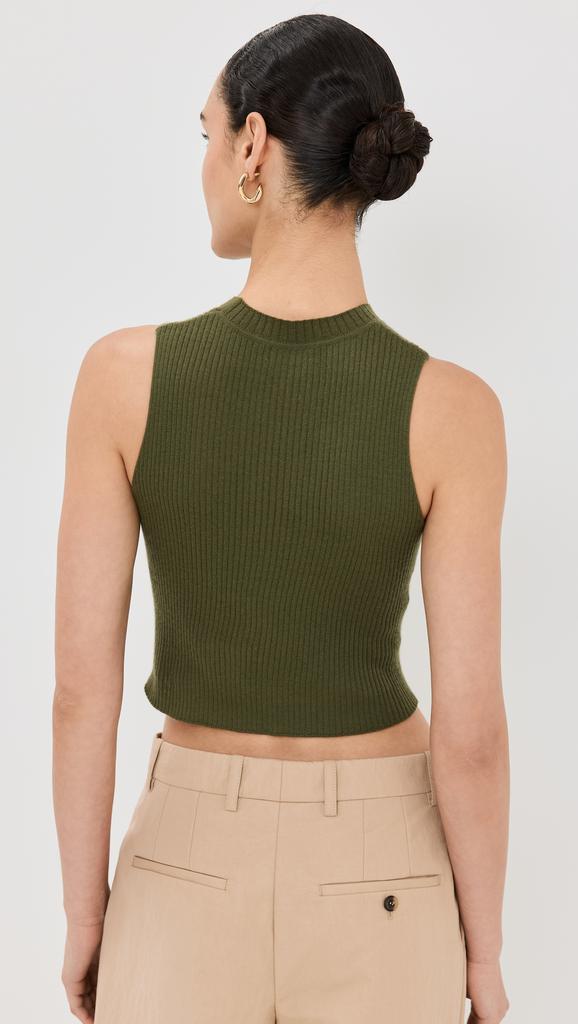 Sablyn Angie Sleeveless Cashmere Rib Tank