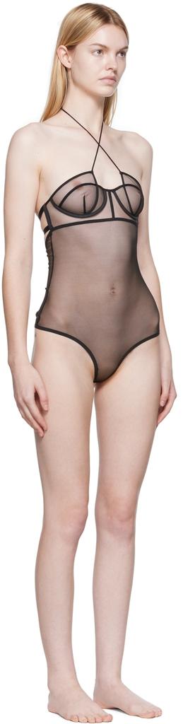 Nensi Dojaka SSENSE Exclusive Black Bodysuit