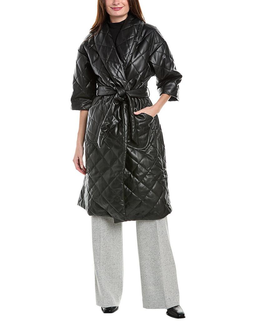 Coach Quilted Long Puffer In Recycled Nylon - Coats