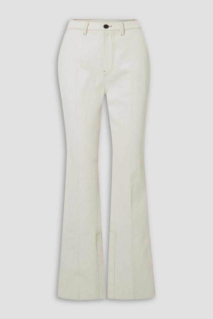 LVIR Topstitched high-rise flared jeans