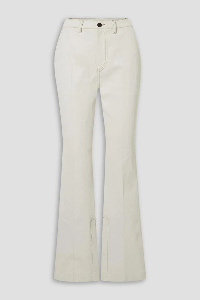 LVIR Topstitched high-rise flared jeans 1