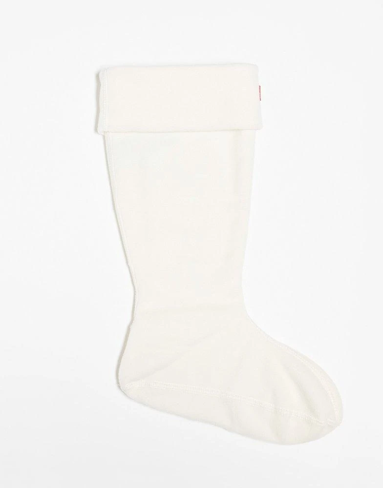 Hunter Hunter unisex fleece tall boot sock in beige 2