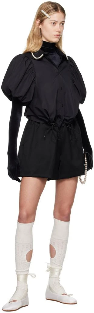 Simone Rocha Black Beaded Shirt 4