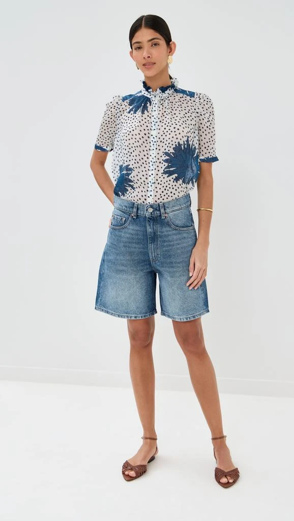 Alix of Bohemia Winn Indigo Dahlia Shirt 4