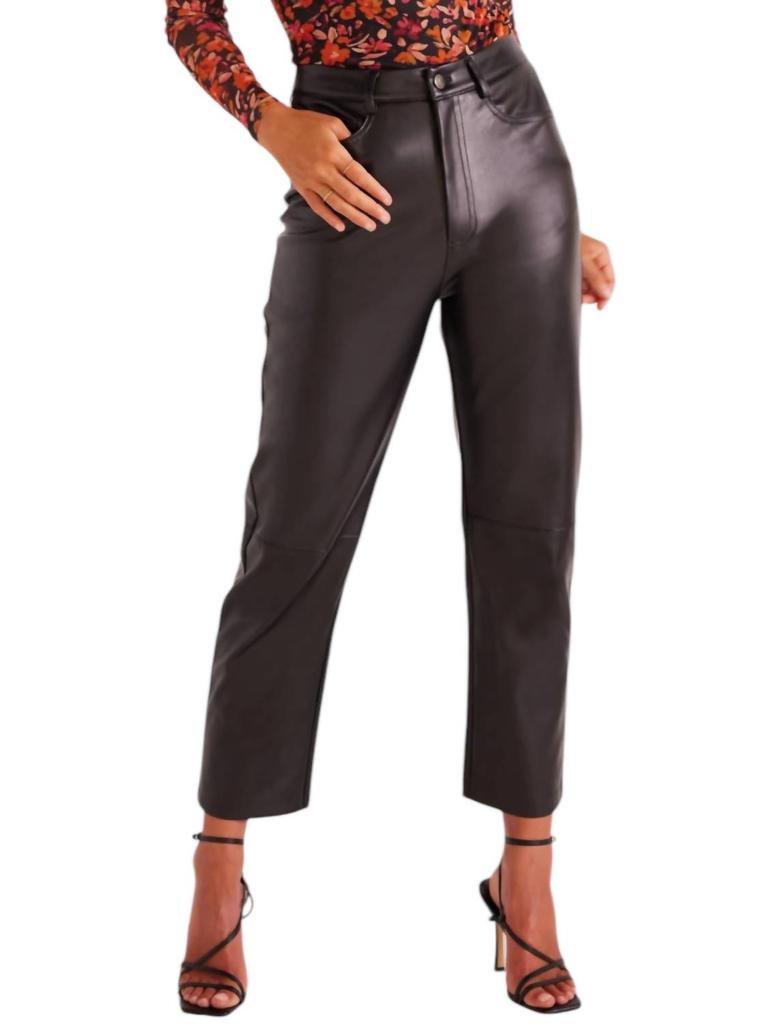 MINKPINK Minkpink - Leena Faux Leather Pants