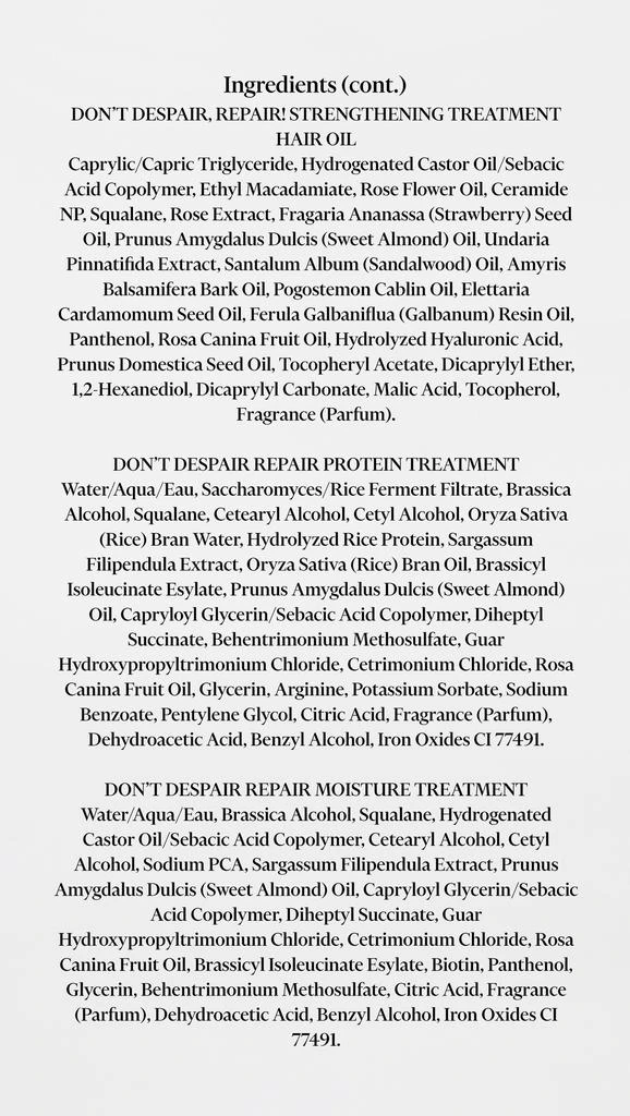 Briogeo Don't Despair, Repair! Strength and Repair Solutions Set 9