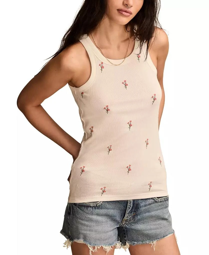 Lucky Brand Women's Americana Embroidered Tank Top 3