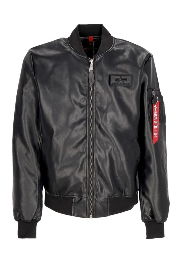 Alpha Industries Bomber Jacket Men Ma-1 Vf Vegan Leather Black 1