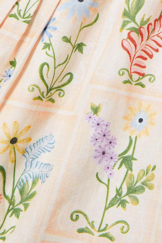 Agua by Agua Bendita Janeiro Pradera bow-detailed floral-print linen-gauze shorts 4