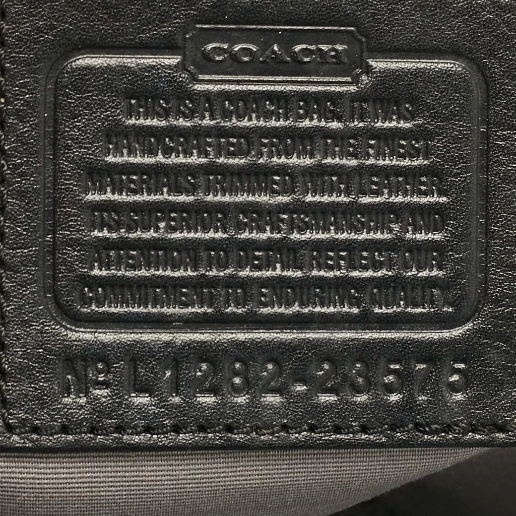 Coach Coach Black Signature Canvas and Leather Legacy Haley Satchel 12