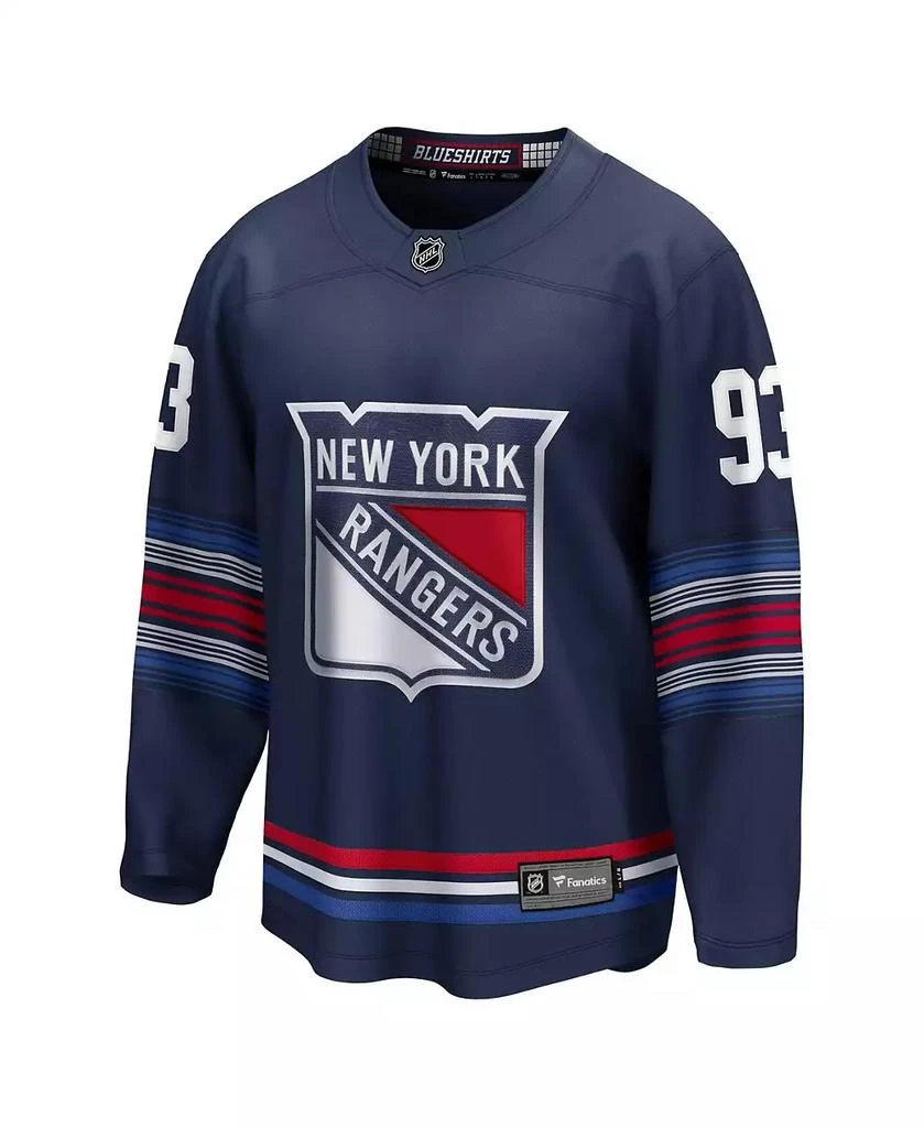 Fanatics Men's Mika Zibanejad Navy New York Rangers Alternate Premier Breakaway Player Jersey 3