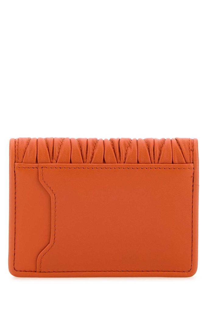 Miu Miu Miu Miu Logo-Lettering Matelassé Cardholder