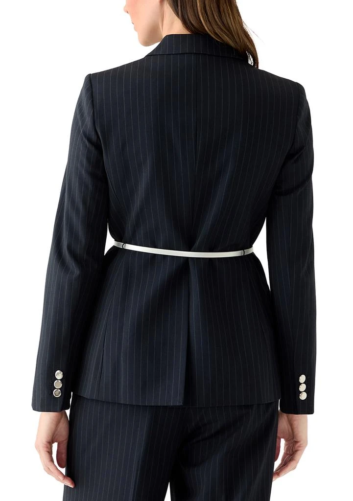 Calvin Klein Women
s Pinstripe Jacket with Belt 2