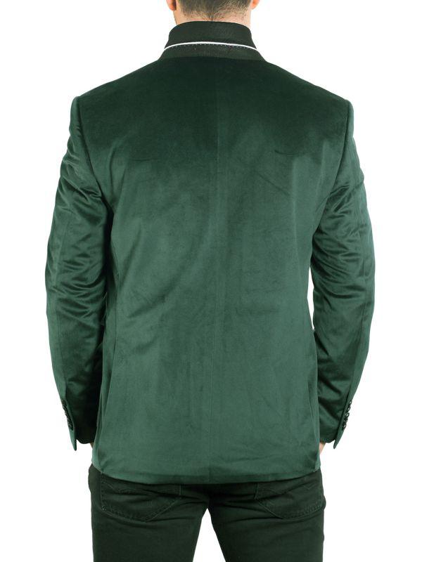 Elie Balleh Slim Modern Fit Velvet Sport Coat