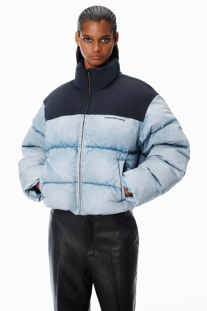 Alexander Wang Trompe-L’Oeil Denim Puffer Jacket 3