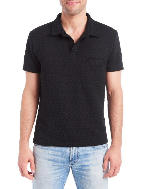 Pino by PinoPorte Textured Waffle-Knit Polo 1